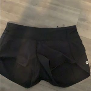 Lululemon black Run Times short